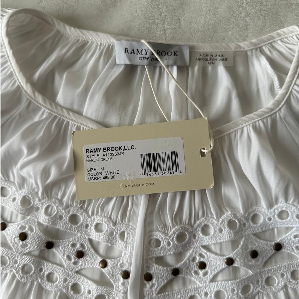 Ramy Brook Nardia Dress in White Size M - Picture 6 of 11